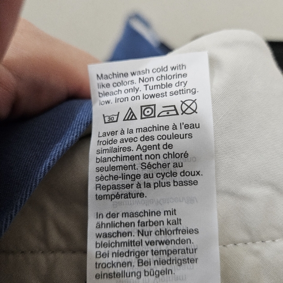 J Crew Men's Navy Blue Cotton Office Casual Preppy Chino Shorts Size 38 - Picture 11 of 12